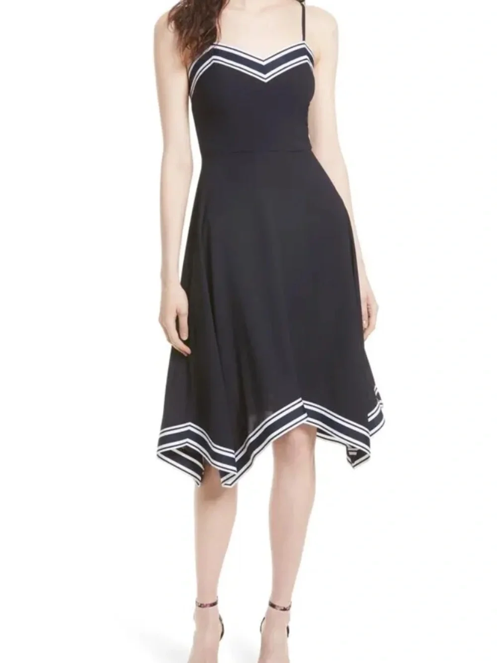Ted Baker London Kahmen Strappy Midi Dress - Navy - size 4 (US size 10) - Picture 4 of 7